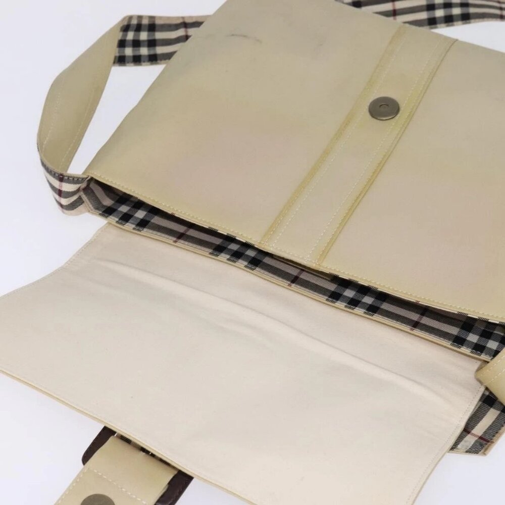 BURBERRY Shoulder Bag Canvas Beige Auth - Picture 9 of 16